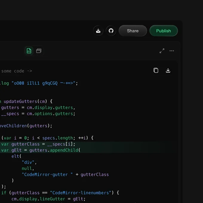 Ether — Code editor