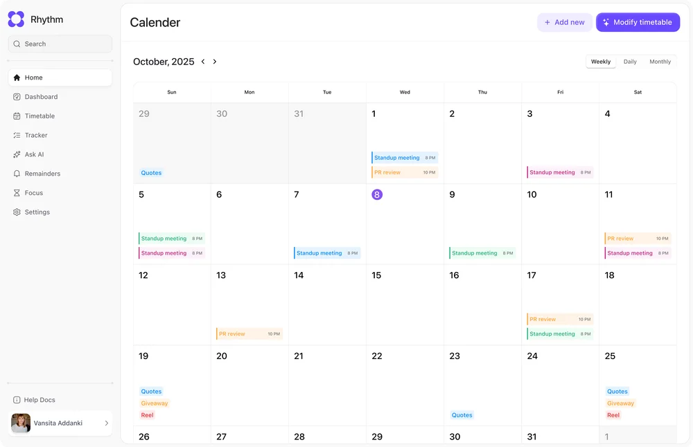 Calendar