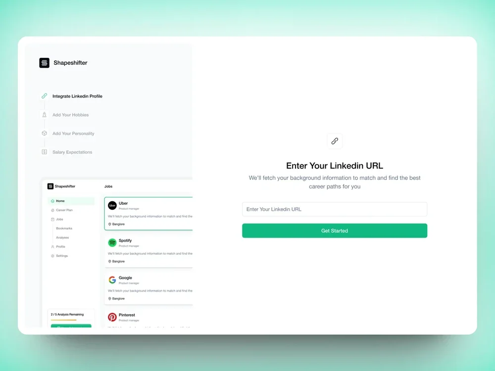CoCareer — LinkedIn onboarding