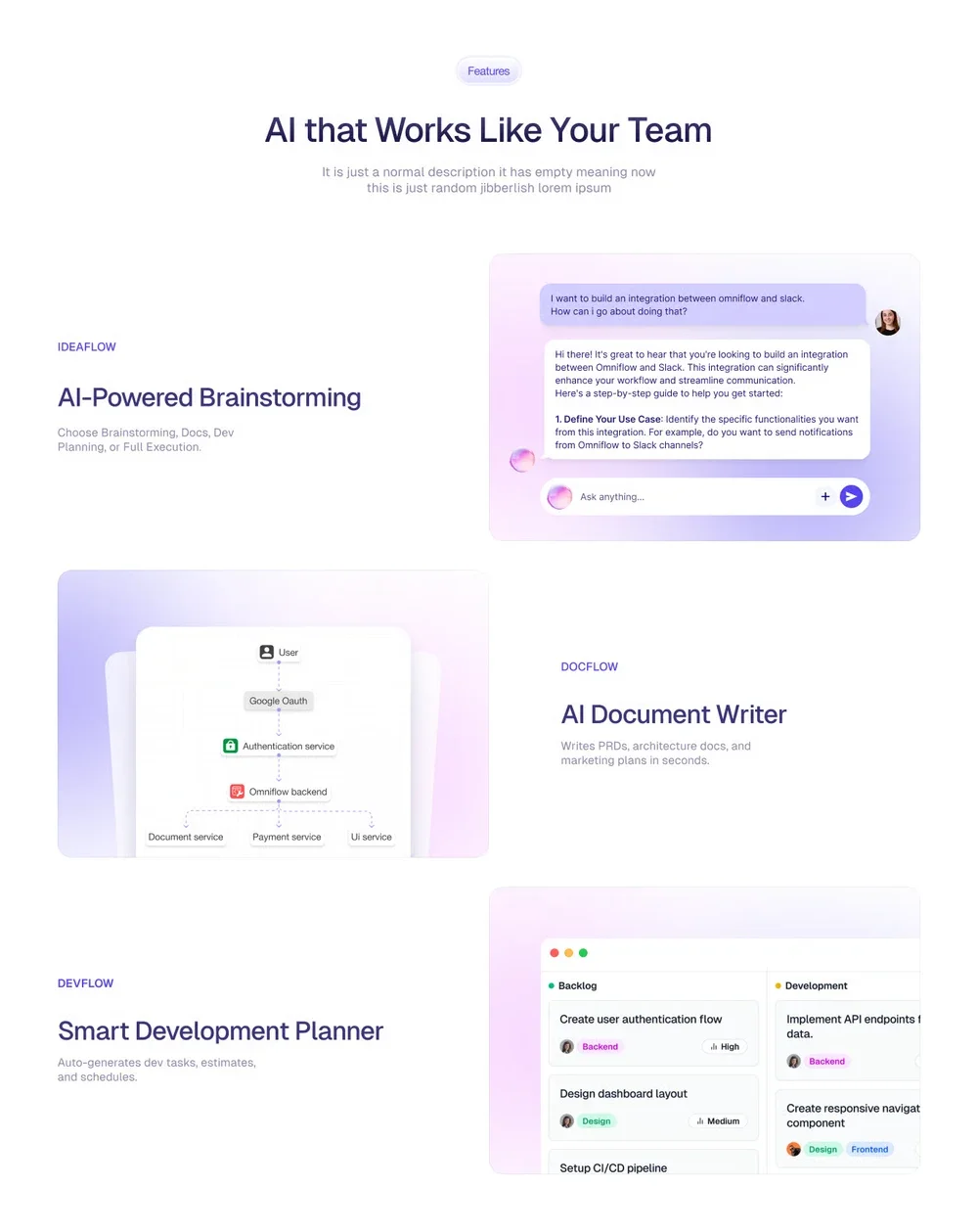 Omniflow — Capabilities