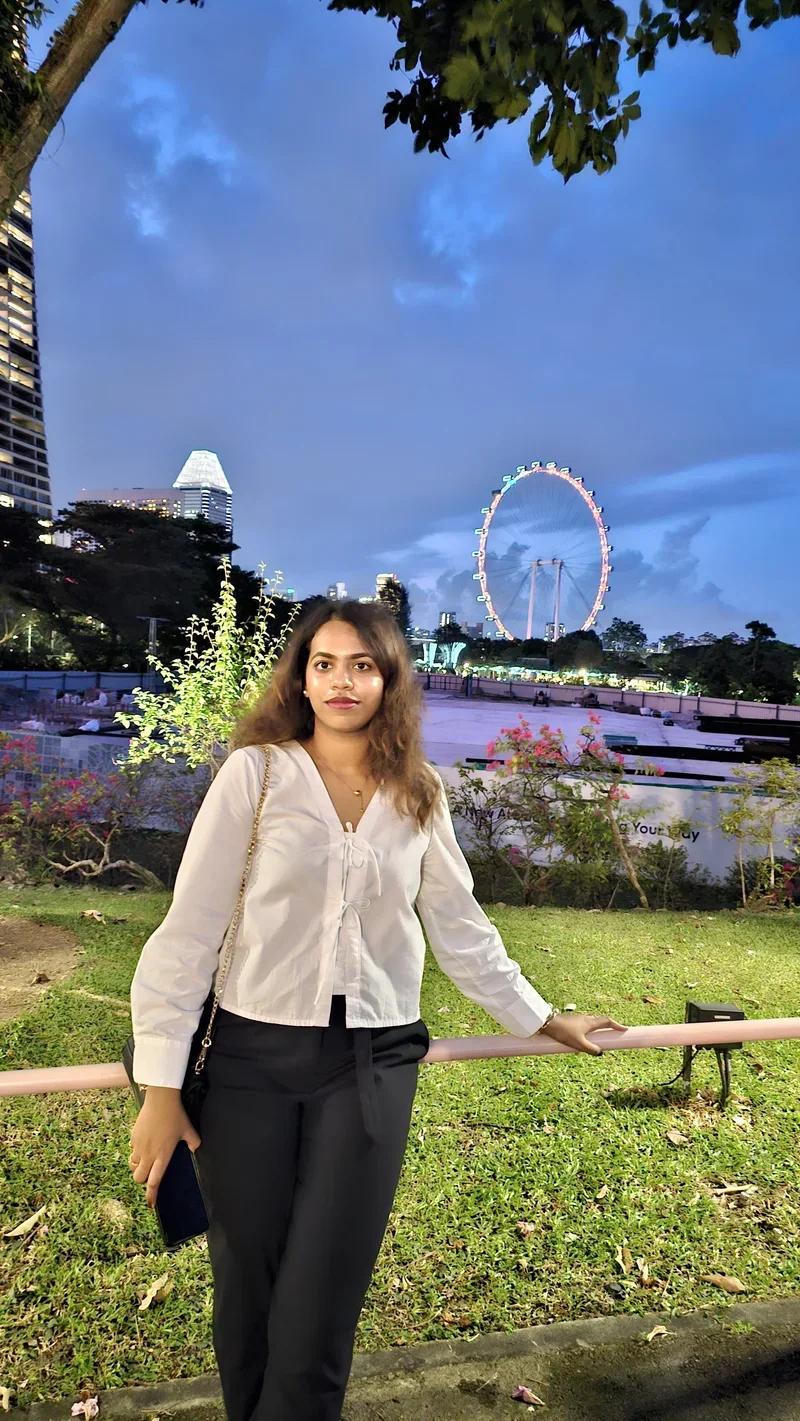 Vansita outdoors at dusk