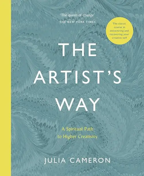 The Artist’s Way by Julia Cameron, teal marbled cover
