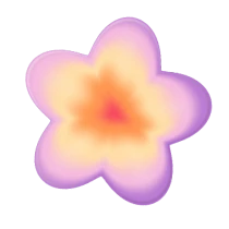 Pastel gradient flower