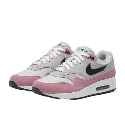 Pink and gray sneakers